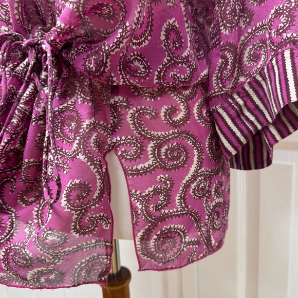 Tory Burch Silk Caftan Tunic Dress /Cover Up - Size XS / S. - Picture 16 of 16